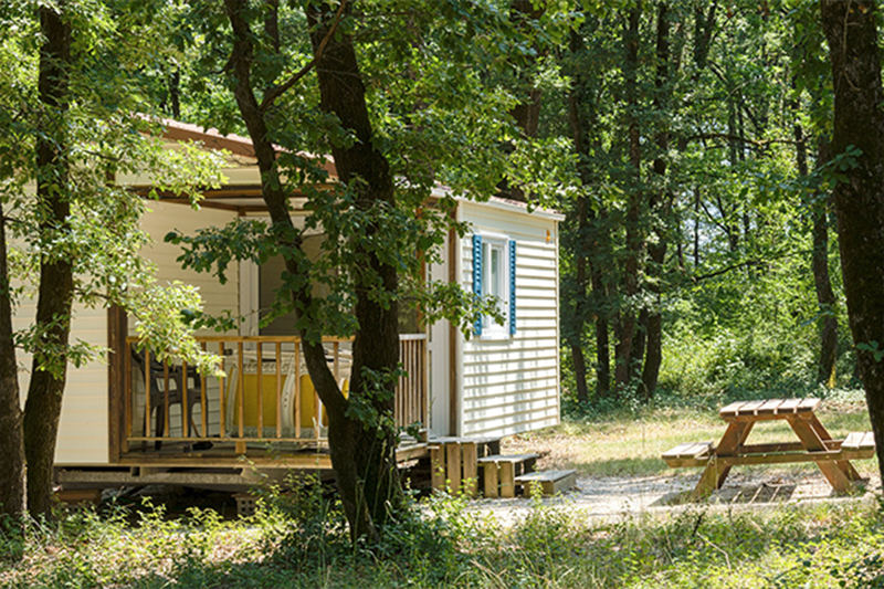 Réservation mobilhome ou chalet, camping du Domaine de Miraval